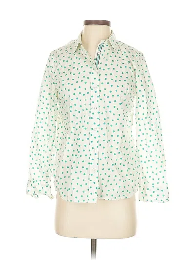 Pre-owned Talbots 3/4 Sleeve Blouse In Green