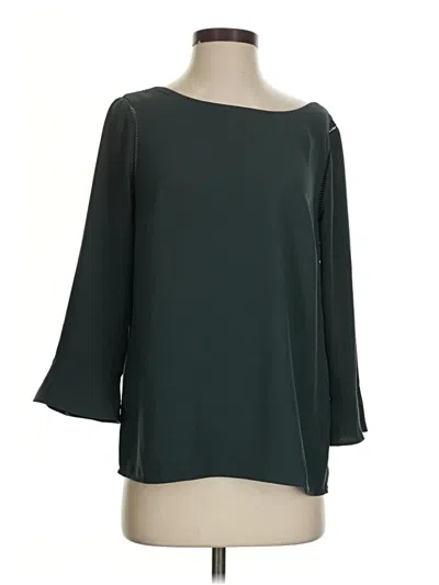 Pre-owned Talbots 3/4 Sleeve Blouse In Green