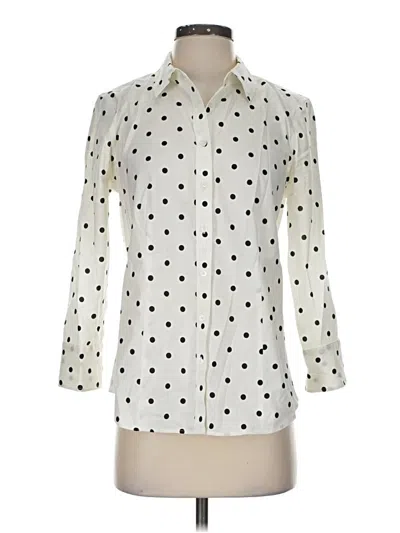 Pre-owned Talbots 3/4 Sleeve Blouse In Ivory