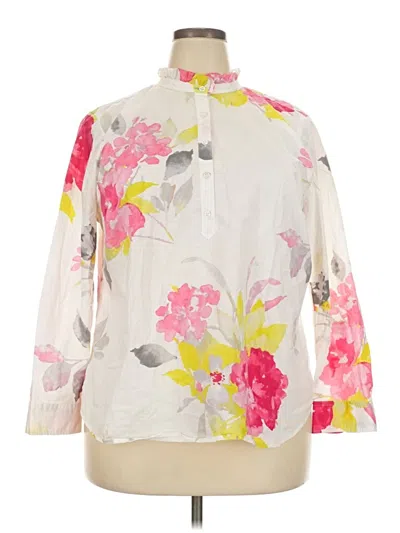 Pre-owned Talbots 3/4 Sleeve Blouse In Ivory