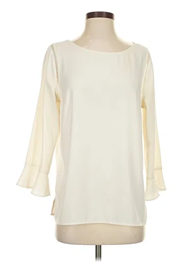 Pre-owned Talbots 3/4 Sleeve Blouse In Ivory