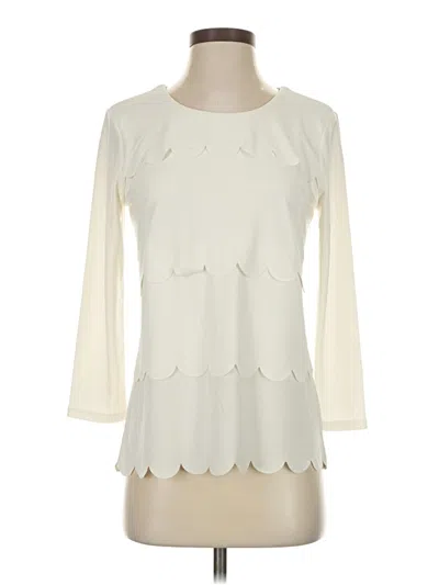 Pre-owned Talbots 3/4 Sleeve Blouse In Ivory