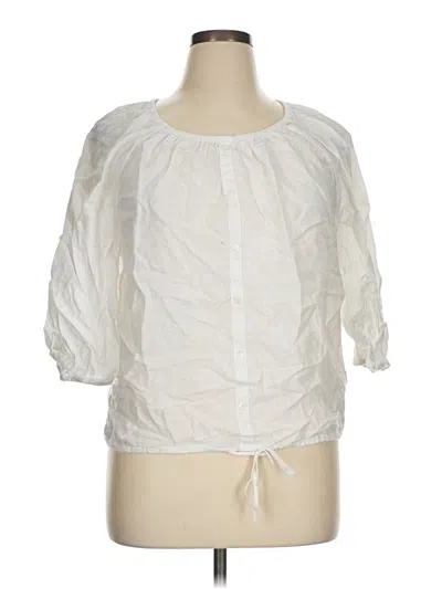 Pre-owned Talbots 3/4 Sleeve Blouse In Ivory