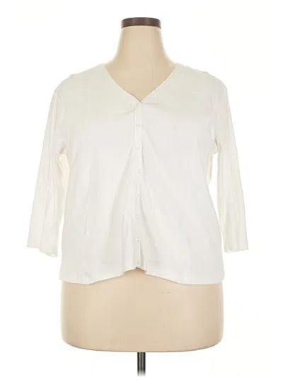 Pre-owned Talbots 3/4 Sleeve Blouse In Ivory