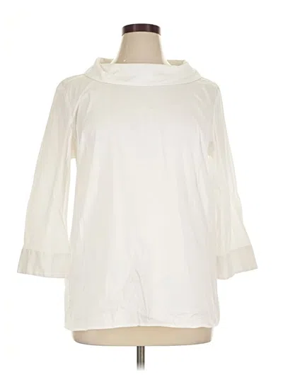 Pre-owned Talbots 3/4 Sleeve Blouse In Ivory