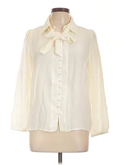 Pre-owned Talbots 3/4 Sleeve Blouse In Ivory