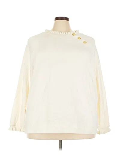 Pre-owned Talbots 3/4 Sleeve Blouse In Ivory
