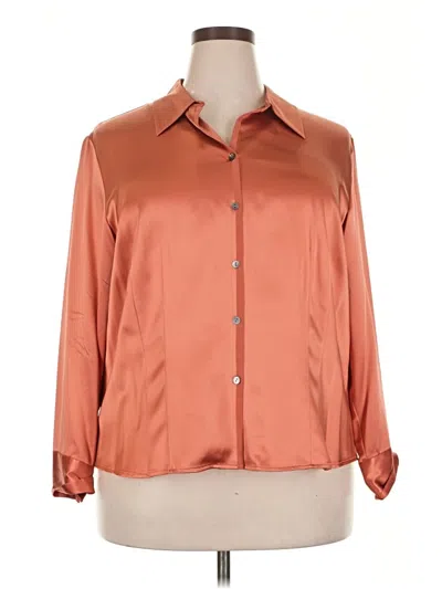 Pre-owned Talbots 3/4 Sleeve Blouse In Orange