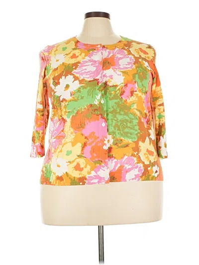 Pre-owned Talbots 3/4 Sleeve Blouse In Orange