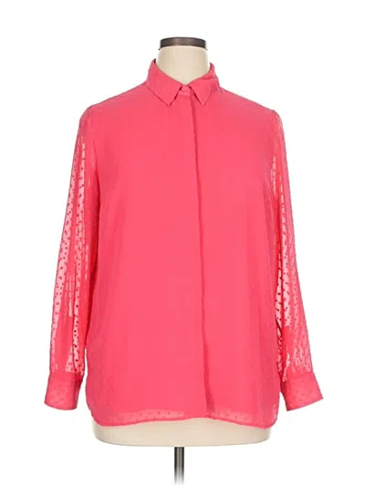 Pre-owned Talbots 3/4 Sleeve Blouse In Pink