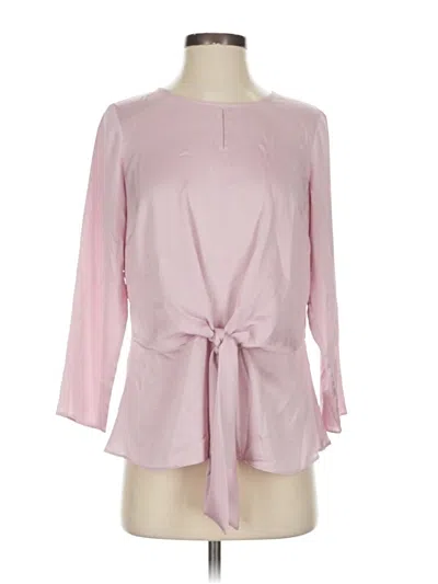 Pre-owned Talbots 3/4 Sleeve Blouse In Pink