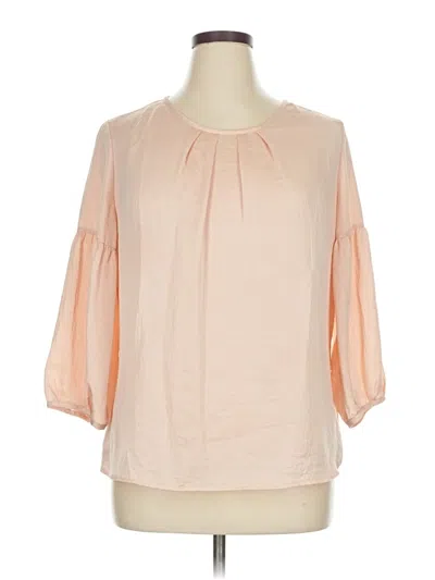Pre-owned Talbots 3/4 Sleeve Blouse In Pink
