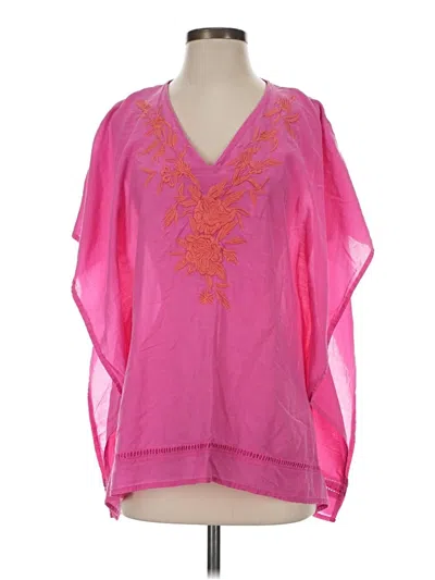 Pre-owned Talbots 3/4 Sleeve Blouse In Pink
