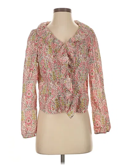 Pre-owned Talbots 3/4 Sleeve Blouse In Pink