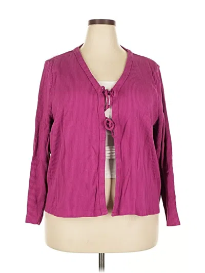 Pre-owned Talbots 3/4 Sleeve Blouse In Purple