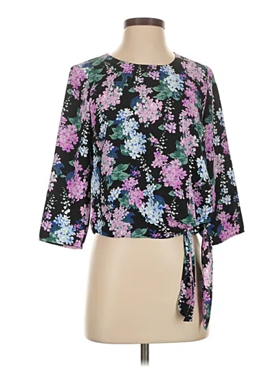 Pre-owned Talbots 3/4 Sleeve Blouse In Purple