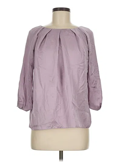 Pre-owned Talbots 3/4 Sleeve Blouse In Purple