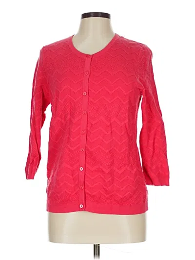 Pre-owned Talbots 3/4 Sleeve Blouse In Red