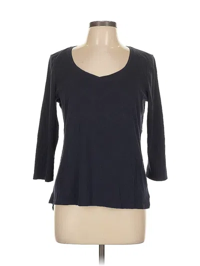 Pre-owned Talbots 3/4 Sleeve T-shirt In Black