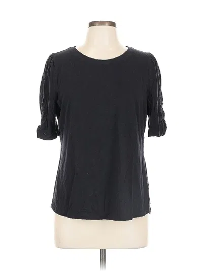 Pre-owned Talbots 3/4 Sleeve T-shirt In Black