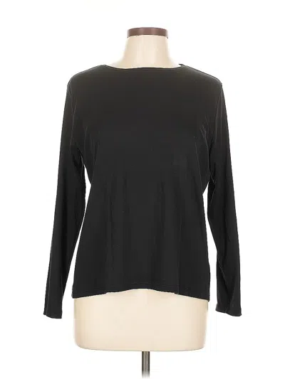 Pre-owned Talbots 3/4 Sleeve T-shirt In Black