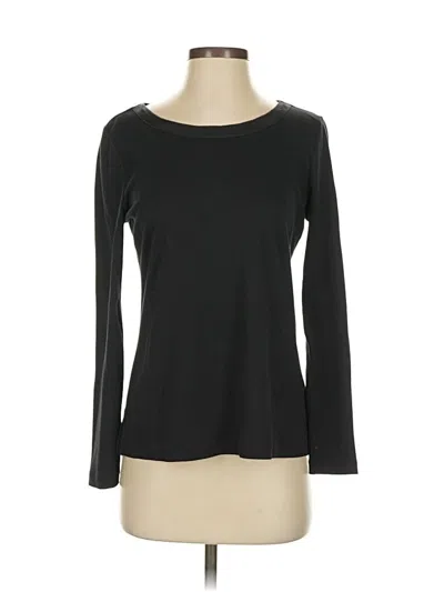 Pre-owned Talbots 3/4 Sleeve T-shirt In Black