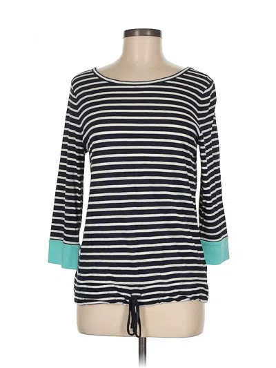 Pre-owned Talbots 3/4 Sleeve T-shirt In Black