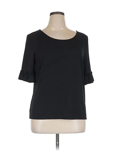 Pre-owned Talbots 3/4 Sleeve T-shirt In Black