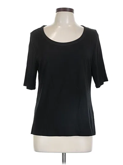 Pre-owned Talbots 3/4 Sleeve T-shirt In Black