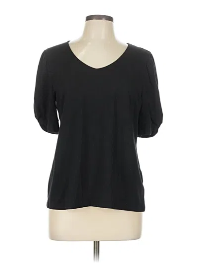 Pre-owned Talbots 3/4 Sleeve T-shirt In Black