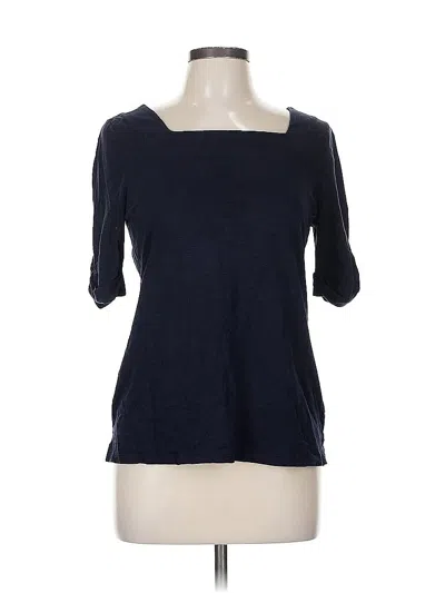 Pre-owned Talbots 3/4 Sleeve T-shirt In Blue