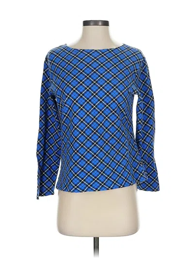 Pre-owned Talbots 3/4 Sleeve T-shirt In Blue