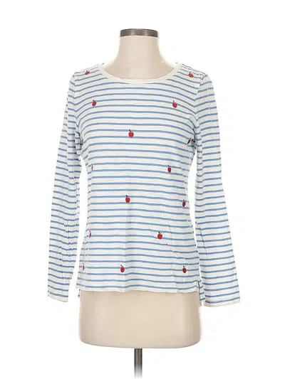 Pre-owned Talbots 3/4 Sleeve T-shirt In Blue