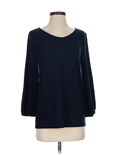 Pre-owned Talbots 3/4 Sleeve T-shirt In Blue