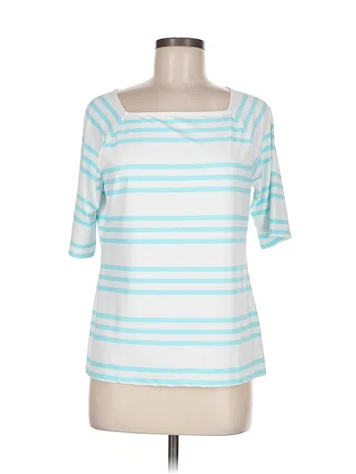 Pre-owned Talbots 3/4 Sleeve T-shirt In Blue