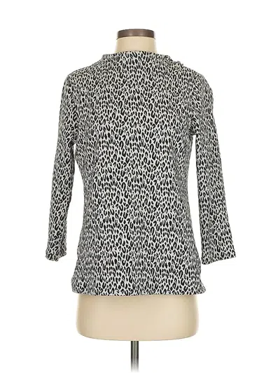 Pre-owned Talbots 3/4 Sleeve T-shirt In Gray