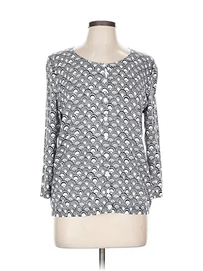 Pre-owned Talbots 3/4 Sleeve T-shirt In Gray