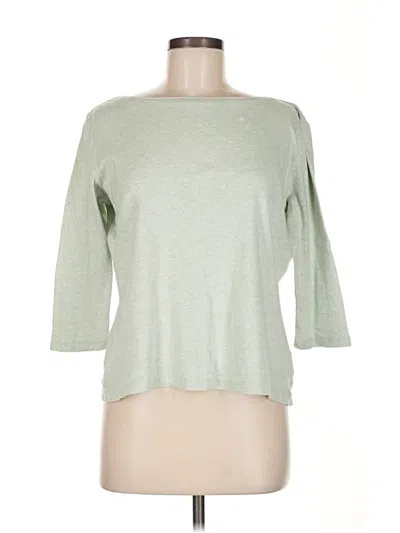 Pre-owned Talbots 3/4 Sleeve T-shirt In Green