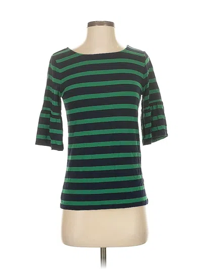 Pre-owned Talbots 3/4 Sleeve T-shirt In Green