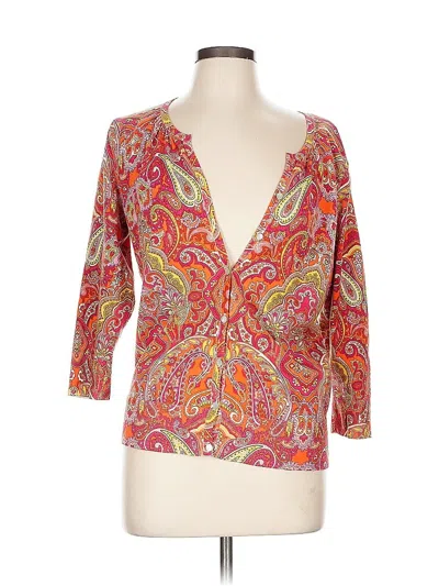 Pre-owned Talbots 3/4 Sleeve T-shirt In Red