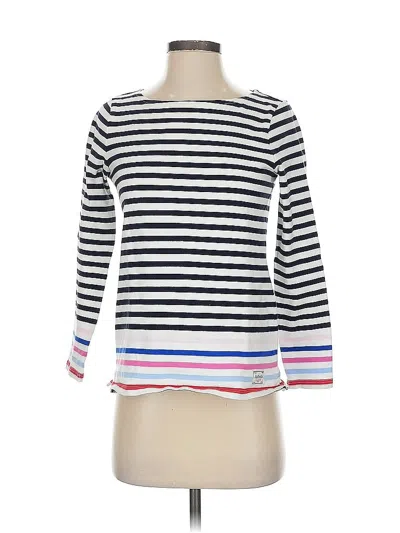 Pre-owned Talbots 3/4 Sleeve T-shirt In White