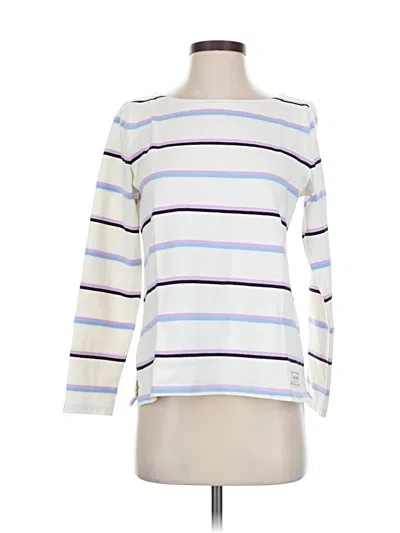 Pre-owned Talbots 3/4 Sleeve T-shirt In White