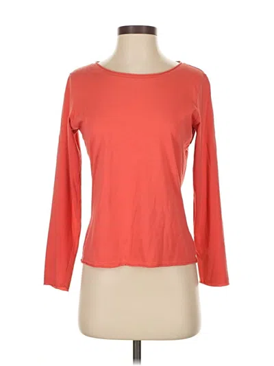 Pre-owned Talbots 3/4 Sleeve Top Orange Boatneck Tops