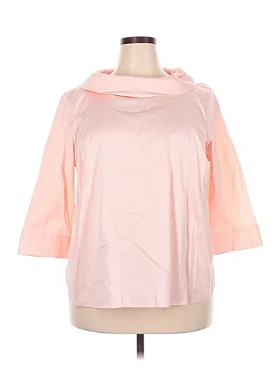 Pre-owned Talbots 3/4 Sleeve Top Pink Cowl Neck Tops