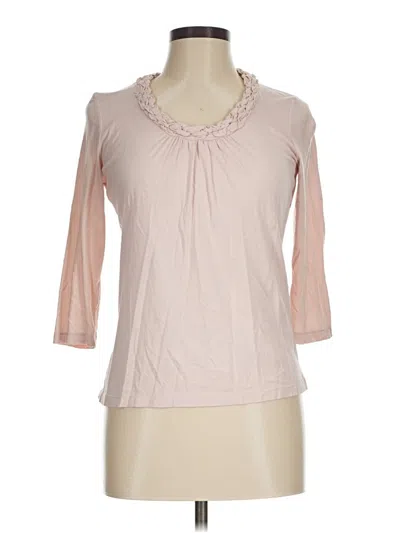 Pre-owned Talbots 3/4 Sleeve Top Pink Cowl Neck Tops