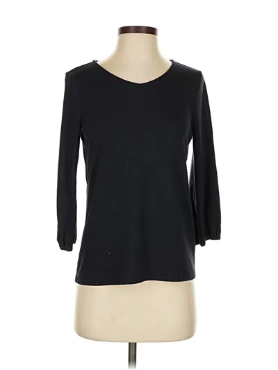 Pre-owned Talbots 3/4 Sleeve T-shirt In Black