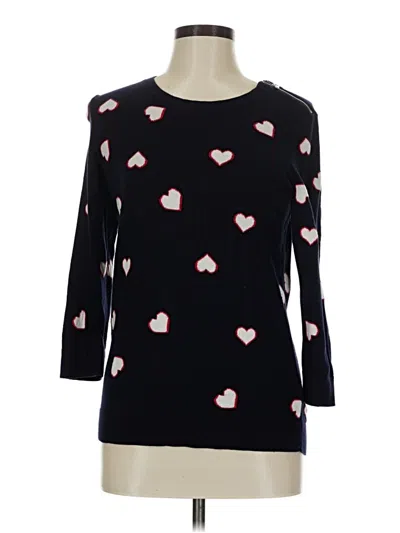 Pre-owned Talbots 3/4 Sleeve T-shirt In Black