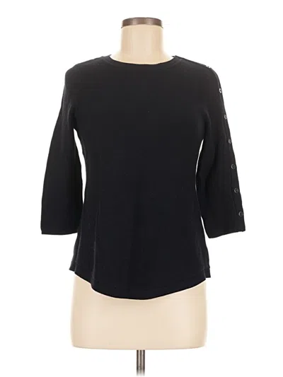 Pre-owned Talbots 3/4 Sleeve T-shirt In Black