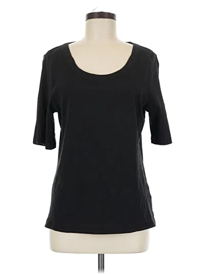Pre-owned Talbots 3/4 Sleeve T-shirt In Black