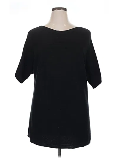 Pre-owned Talbots 3/4 Sleeve T-shirt In Black